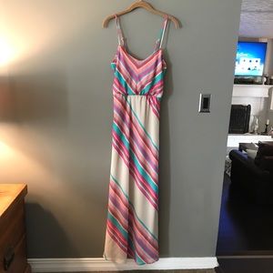 Spaghetti strap maxi
